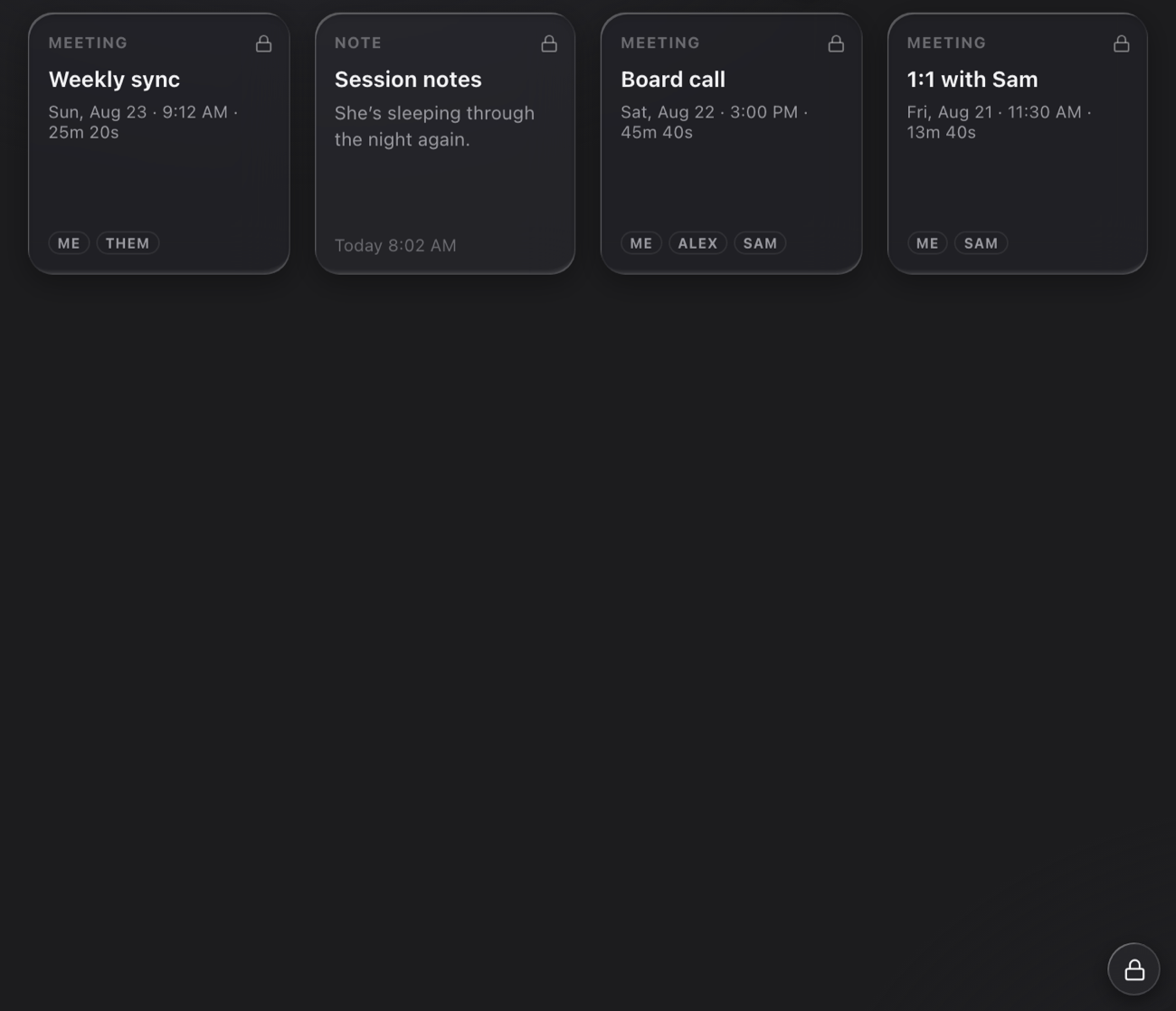 Privt encrypted notes browser
